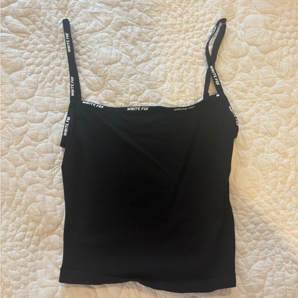 White fox tank top